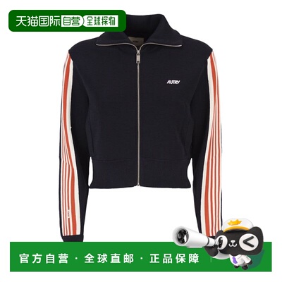AUTRY 女士夹克 JAPW028B SS2026 蓝色 Viscose knit zippered sw