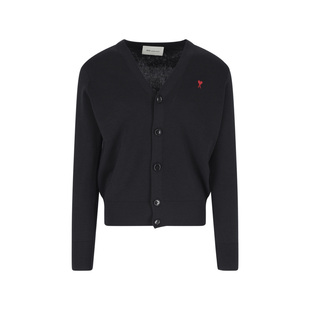 香港直邮潮奢 黑色毛线衫 Ami 男士 HKC3610010 Paris 1h可退