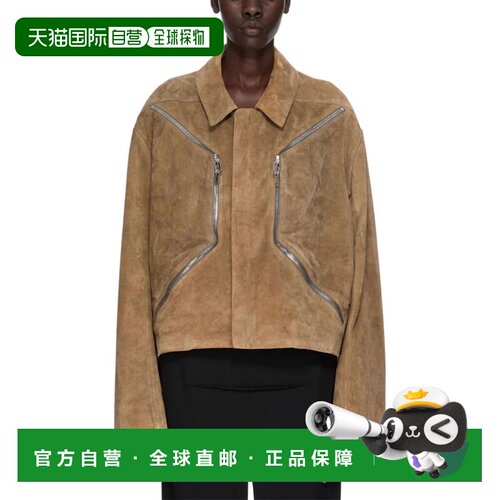 RICK OWENS 女士皮衣 RP01F6705LCSU104 SS2026 棕色