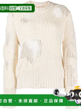 CHLOÉ 女士针织毛衣 CHC23WMP08540107 SS2024 白色针织衫