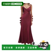 AW2025 1h可退 深棕色长裙 女士连衣裙 RS26218MBU SELF PORTRAIT