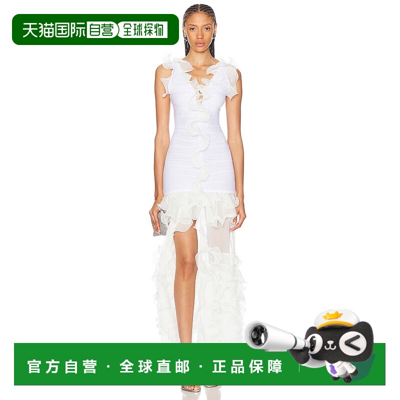 1h可退 潮奢 PATBO 女士 弹力薄纱长款连衣裙 VEL30204US长裙