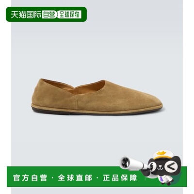 潮奢 The Row 男士 Canal 绒面革乐福鞋 brown棕色 舒适时尚