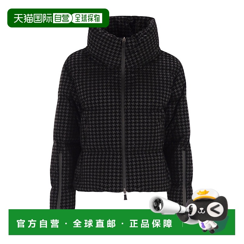1h可退 HERNO 女士外套 PI002113D9300 AW2025 黑色 短款羽绒服