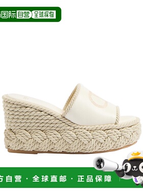 VALENTINO 女士凉鞋 WS0KC5YWI098 SS2025 白色 坡跟拖鞋