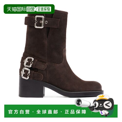 1h可退 chloe 女士 时尚休闲鞋厚底女靴中筒靴