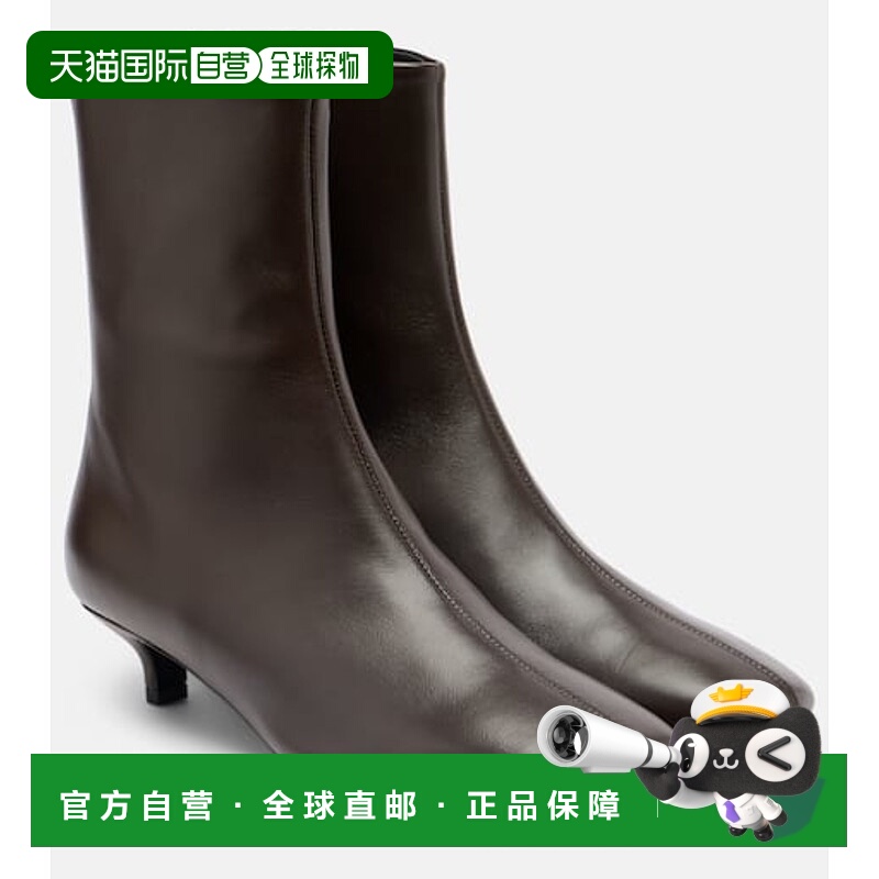 1h可退 潮奢 toteme 女士 皮质短靴 brown棕色 舒适时尚