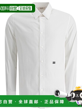 CELINE 男士衬衫 2C983100X01BC CO 白色 Cotton poplin shirt
