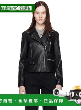 1h可退 潮奢 Ksubi 女士 黑色 Amplify 皮革夹克 5000004726