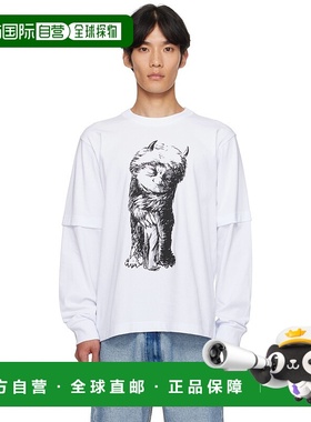 1h可退 潮奢 Sacai 男士 白色 Where The Wild Things Are 系列 T