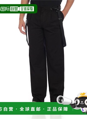 MOSCHINO 男士休闲裤 033152170555 AW2018 黑色 Black pants wit