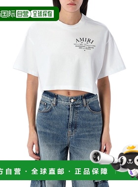1h可退 AMIRI 女士T恤 AWJYTE1034WHITE CO 白色 Arts District T