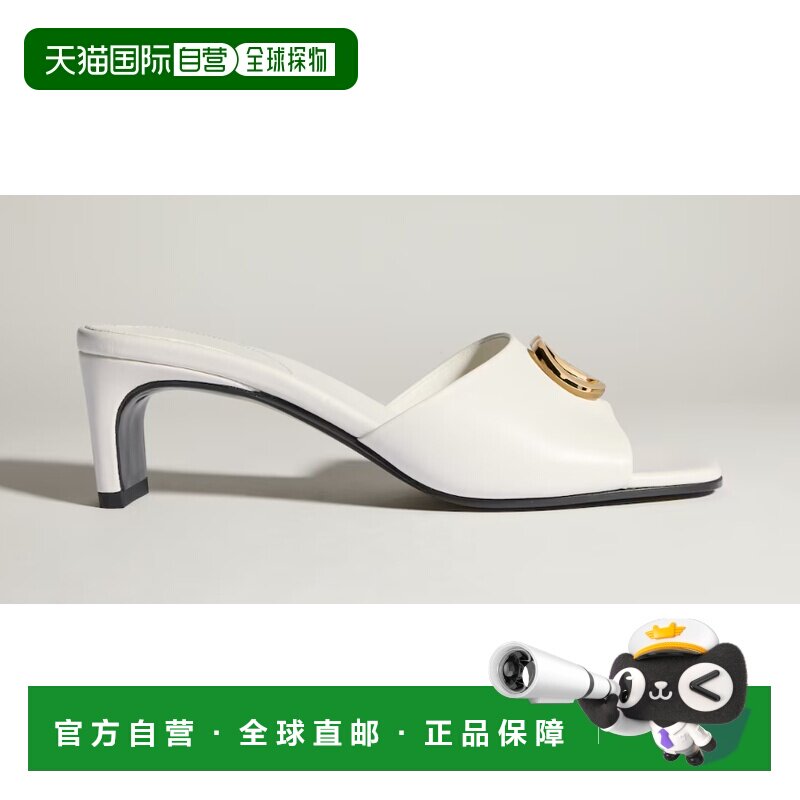 1h可退 GUCCI 女士凉鞋 871480BKO009214 AW2026 白色 双G高跟凉