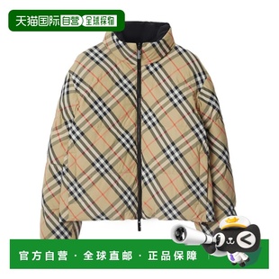 花色 BURBERRY AW2024 80961291 双面格纹羽绒服 女士外套