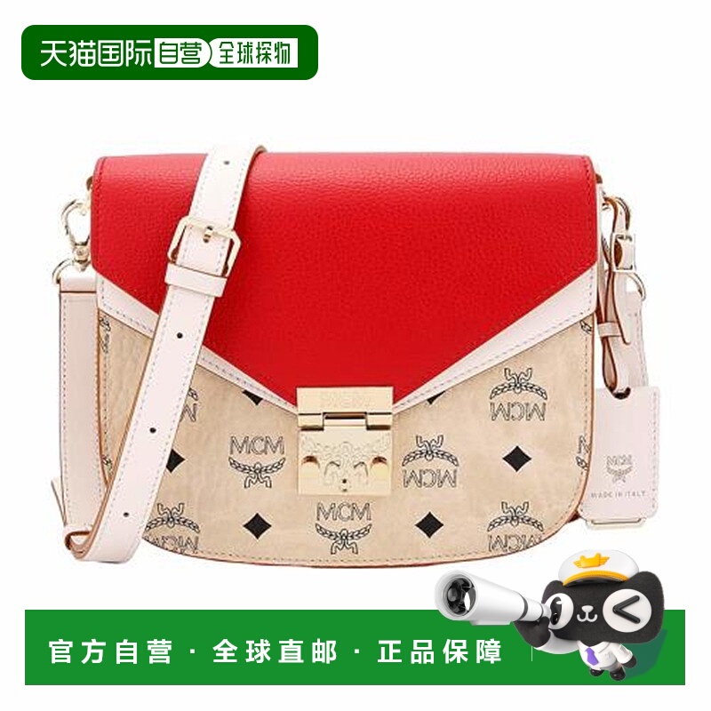 MCM/女士拼色PVC配皮手提单肩斜挎包 MWS9SPA21单肩包手提包