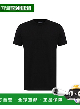 1h可退 DSQUARED2 男士T恤 D9M2057000001 SS2025 黑色 短袖T恤