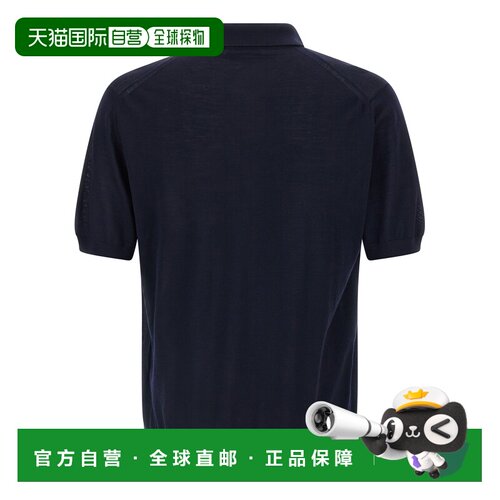 PRADA 男士POLO衫 UMF148SOOO18DYF0008 CO 蓝色 Logo-embroidere