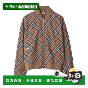 男士 棕色 夹克 AW2024 格纹羊毛休闲夹克 80929631 BURBERRY