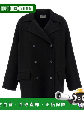 THE ROW 女士大衣 10141W4067BLK AW2025 黑色 'Azuron' coat