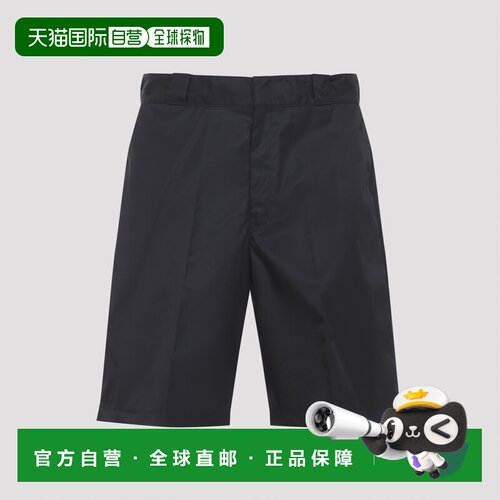 PRADA 男士休闲裤 SPG32SWMO1WQ8F0002 SS2026 黑【付后1h可退】