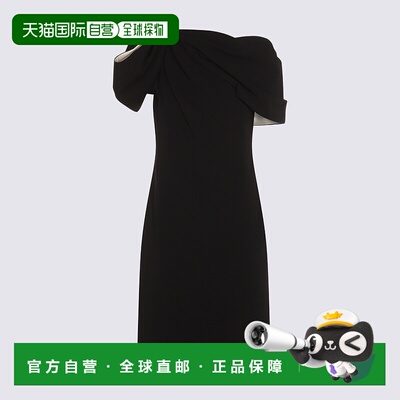 1h可退 潮奢 MaxMara 麦斯玛拉 女士 黑色连衣裙 252122605760010