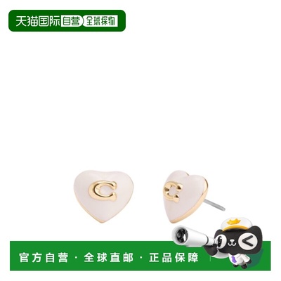 COACH 女士耳饰 37479226GLD100 CO 粉红色 Heart-shaped earring