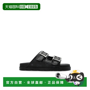 MEXFSMM020BK SS2026 with 男士 logo flops 凉鞋 Flip MCM 黑色