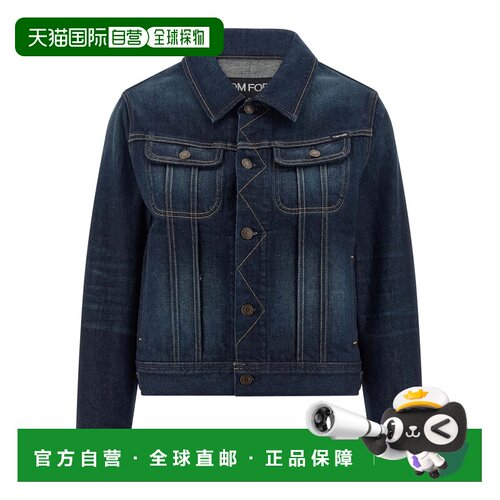 TOM FORD 女士夹克 GID083DEX237UBO SS2026 蓝色 Japanese denim