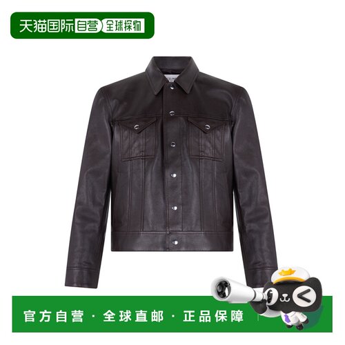 CELINE 男士皮衣 RV17O841Y19BS SS2026 棕色 长袖皮夹克