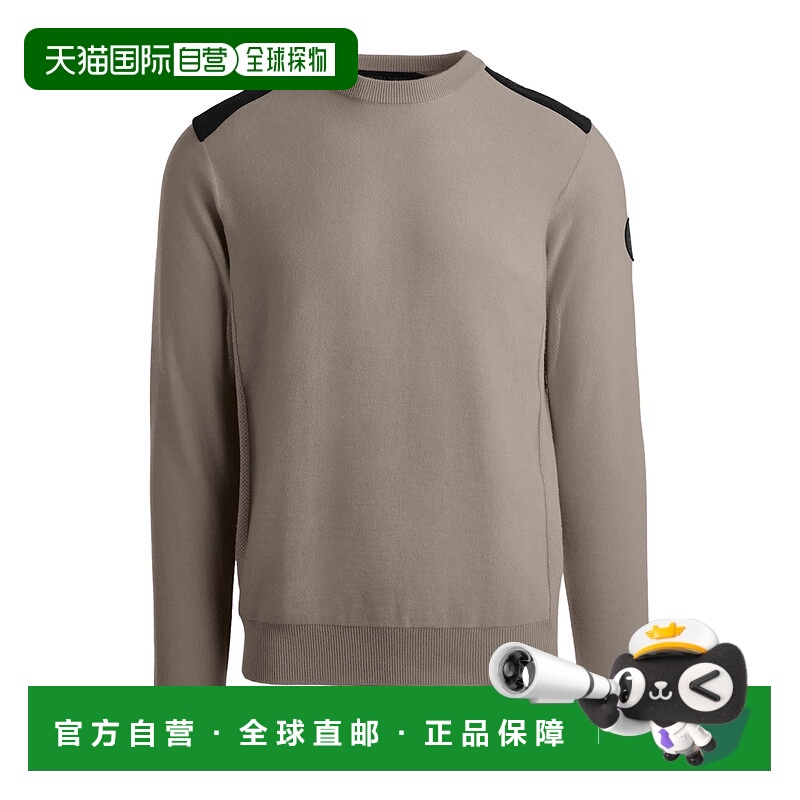 1h可退 CANADA GOOSE 男士针织毛衣 7001MB432 SS2025 灰色 长袖