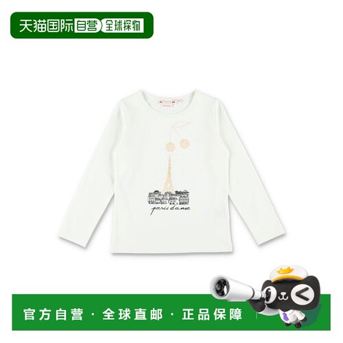 1h可退 BONPOINT 女童T恤 W05GTSK00026102 AW2025 白色 L/S TEE