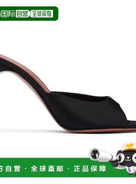 1h可退 潮奢 Amina Muaddi 女士 黑色 Alexa Slipper 95 凉鞋 ALE