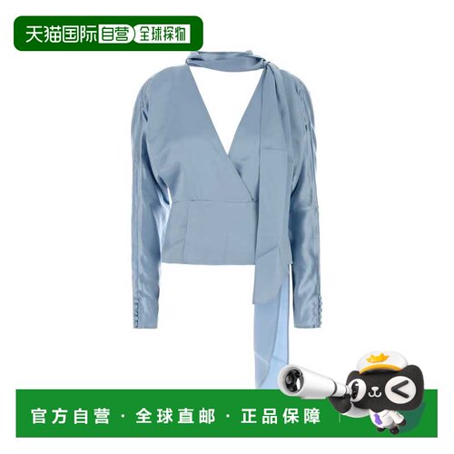 GANNI 女士针织衫 A1040373326 AW2026 浅蓝色 Light-blue satin