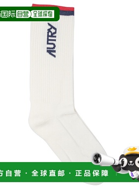 AUTRY 男士袜子 SOPUE8FS SS2025 白色 Socks中筒袜