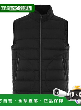 HERNO 男士马甲 PI012ULE9300 AW2025 黑色 绗缝马甲式羽绒服