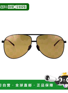 GUCCI 男士眼镜 GG1677S005 CO 绿色几何框 古驰太阳镜