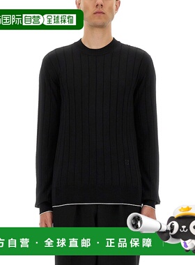 BALMAIN 男士卫衣 FH1KD000KI73EAB AW2025 黑色 长袖针织衫