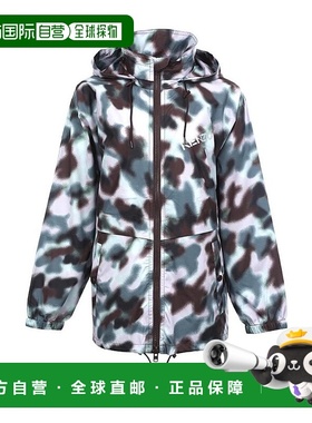 KENZO 女士西服 FC52BL13756423 SS2022 灰色 印花连帽休闲夹克