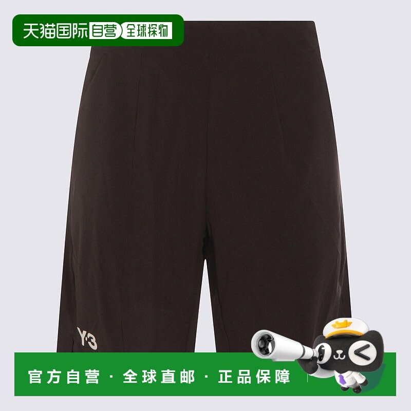Y-3 男士短裤 JY4854 AW2025 黑色 Tennis Pro Ergo 短裤