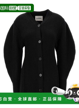 JIL SANDER 女士针织毛衣 开衫黑色 CO J03HP0010J14747001