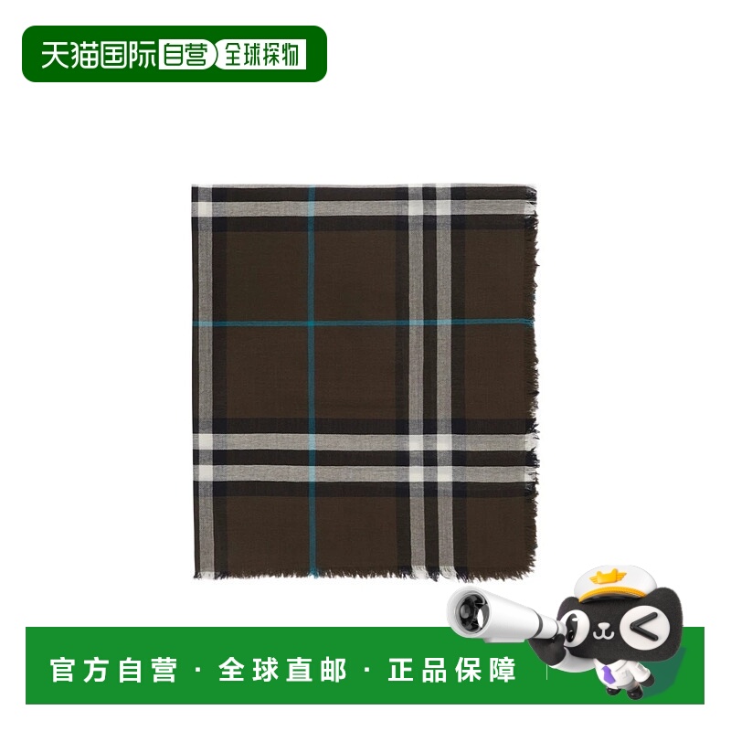 1h可退 burberry 女士 围巾披肩博柏利羊毛格纹配饰