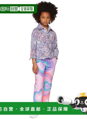 1h可退 潮奢 Erl 女童 紫色 Hearts 儿童羽绒长裤童装 ERL04KP006