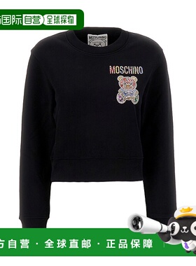 1h可退 MOSCHINO 女士卫衣 17095428V1555 AW2023 黑色 Black cot