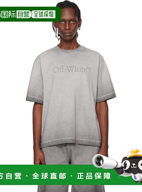 1h可退 潮奢 off-white 男士 灰色 Laundry Skate Logo T恤