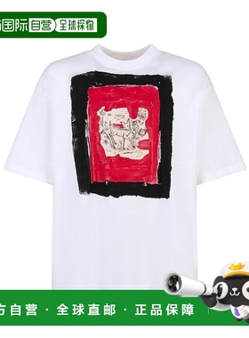 MARNI 男士T恤 HUMU0223QPUSCX6900W01 SS2025男装白色短袖