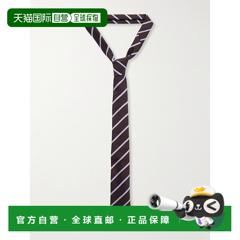 1h可退 潮奢 The Frankie Shop 女士 Lene 条纹斜纹领带 NTFS2117