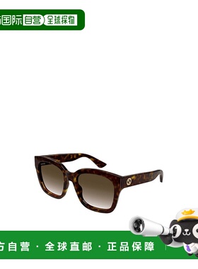 GUCCI 男士眼镜 GG1838S003 SS2025 棕色 几何太阳镜古驰