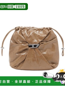 DIESEL 女士斜挎包 X10325P1003T2333 AW2025 棕色 Scrunch-D 单