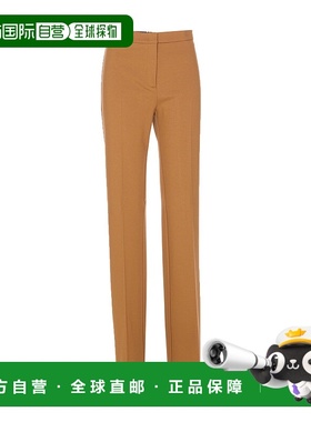 PINKO 女士休闲裤 100054A15ML08 AW2025 棕色直筒休闲裤 直筒裤