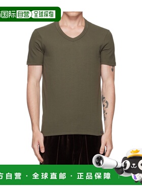TOM FORD 男士T恤 T4M09104MILITARY AW2024 棕色